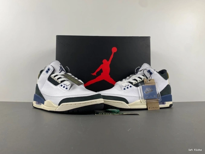 1st Kicks Shoes Blue x Diffused Maniere OG Air 3 Jordan SP Ma A HV8571-100 0708